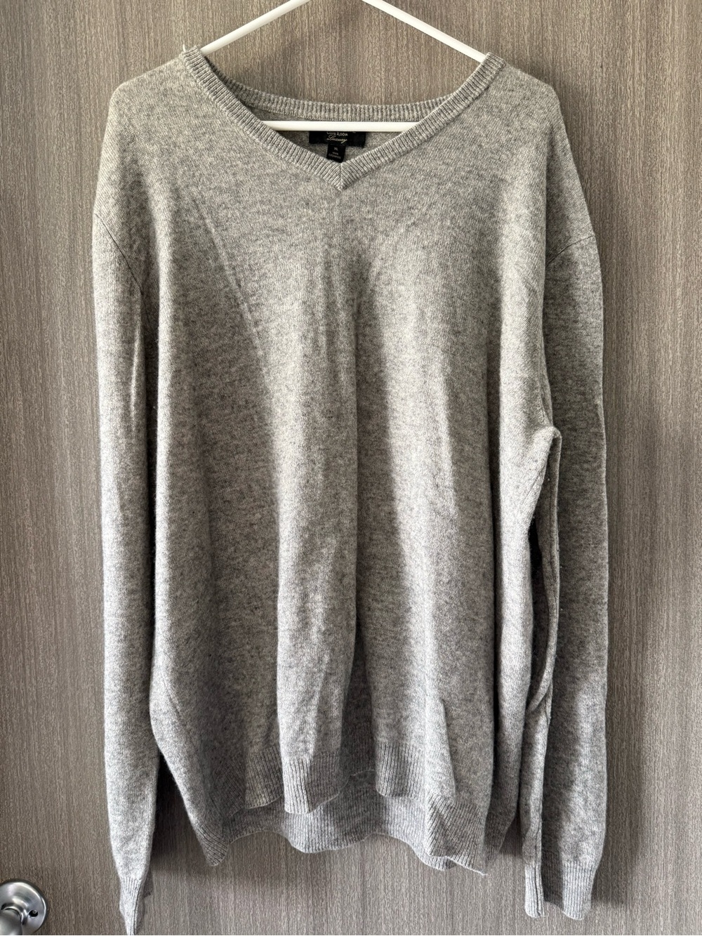 Club Room Women's V-Neck Sweater in Gray